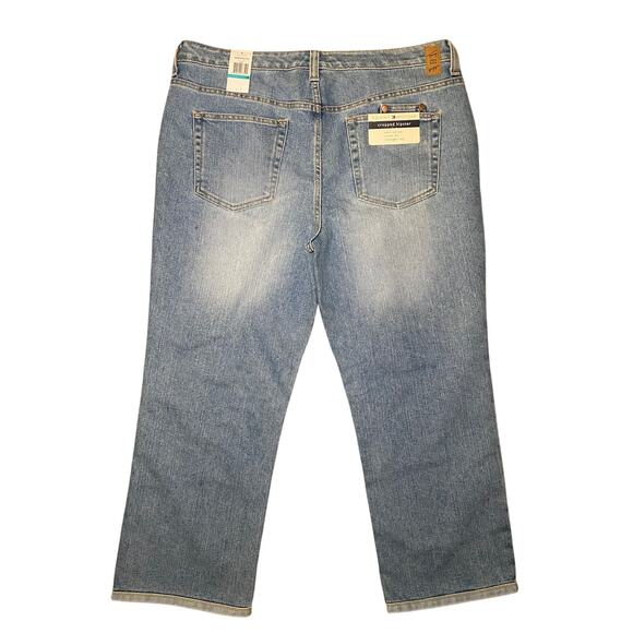 Tommy Hilfiger - Light Wash Cuffed Hipster Jeans - Size 16 - Picture 3 of 16